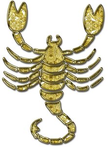 Скорпион - знак зодиака, рисунок, вариант № 1, Апарышев.